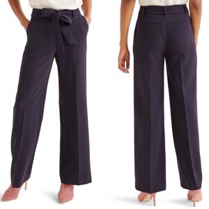 Boden Hampstead Wide Leg Navy Trousers